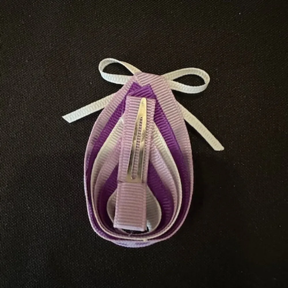 Purple Easter Egg Sculpture Hair Clip  5B1772  Handmade NWT Boutique